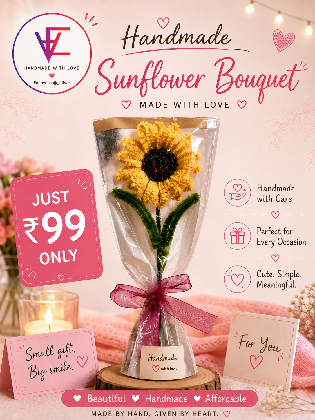 Sunflower Single Bouquet